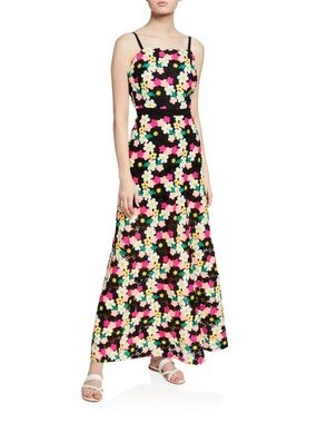 NWT Milly Adeline Floral Crochet
Sleeveless Long Dress
